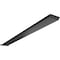 Ekena Millwork 2 1/2"W x 30"D Countertop Island Steel Heavy Duty Bracket w/ Flange, Powder Coated Black BKTM02X30IBPBL - alternate 1